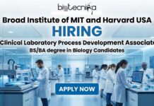 Clinical Laboratory Jobs at Broad Institute of MIT and Harvard USA | Apply for Clinical Laboratory Process Development Associate Role Clinical laboratory associate working in genomics research lab at Broad Institute of MIT and Harvard