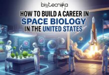How to Build a Career in Space Biology in the USA Student conducting Space Biology research in a space laboratory