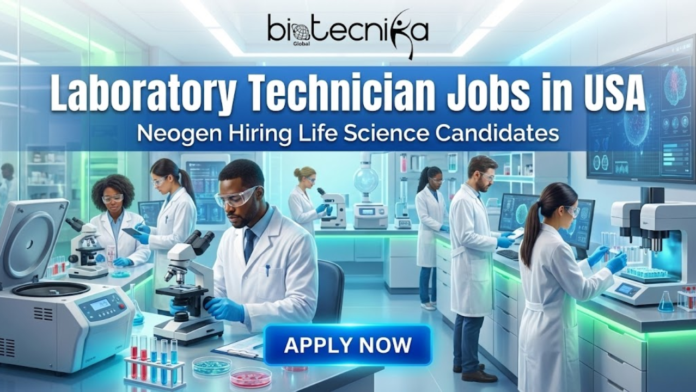 Apply for a laboratory technician role at Neogen. Explore biotechnology jobs in the USA supporting genomics and life science innovation.