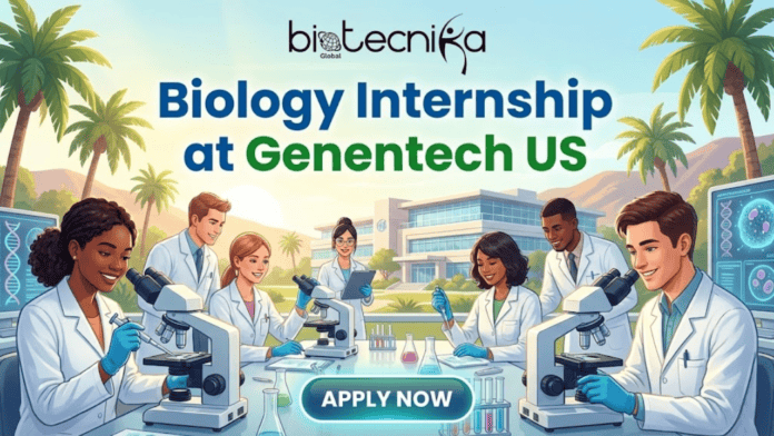 Latest Biology Internship at Genentech | Summer Internship 2026