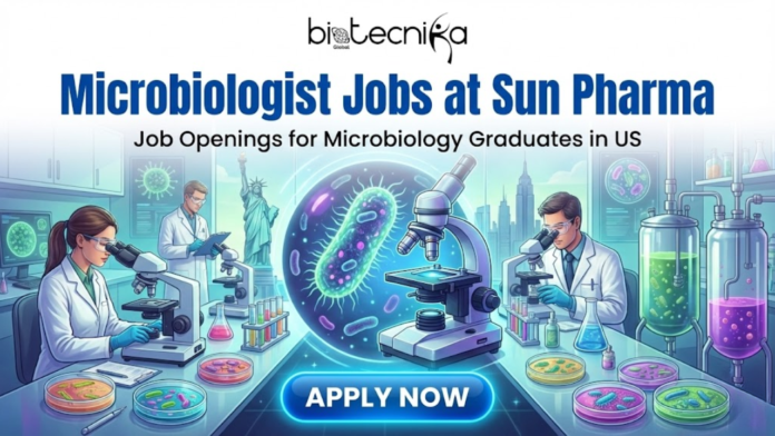 Explore Microbiologist jobs at Sun Pharma in the USA. Apply for Microbiology Jobs ideal for life science graduates.