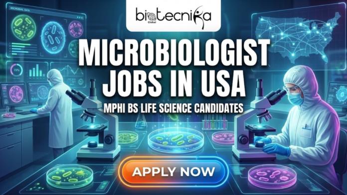 Apply for a Microbiologist role in the USA. Explore microbiology jobs in food and disease testing for life science graduates.