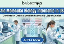 Paid Molecular Biology Internship in USA | Genentech Offers Summer Internship Opportunities Apply for a Paid Molecular Biology internship at Genentech. Explore paid Summer Internship opportunities in USA for life science graduates.