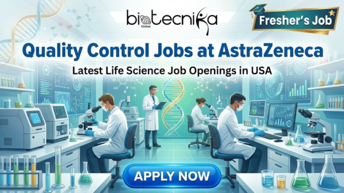 Explore quality control jobs at AstraZeneca in the USA. Join as a quality control associate and advance your life science career.