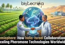 Semiophore: How India–Israel Collaboration Is Scaling Pheromone Technologies Worldwide India & Israel Launch Semiophore for Sustainable Pest Control. ATGC Biotech and Luxembourg Industries form Semiophore™, a 50:50 Indo-Israeli joint venture to deploy advanced pheromone-based crop protection globally, reducing chemical use and boosting sustainable farming.
