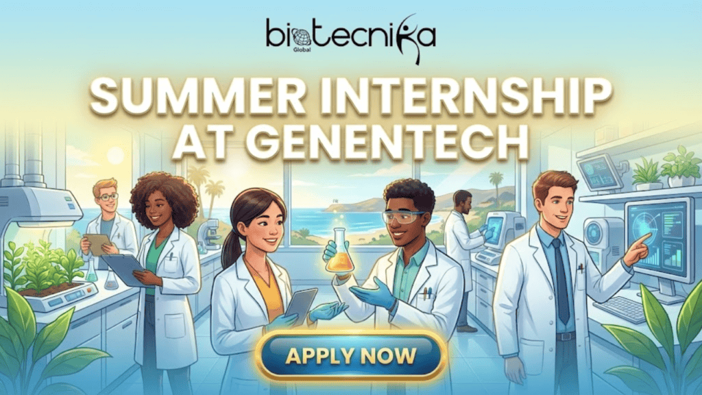 Summer Internship at Genentech US | Life Science Students Apply