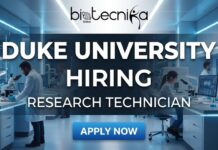 Latest Molecular Biology Jobs at Duke University | Apply for the Research Technician Role Now! Latest Molecular Biology Jobs at Duke University | Apply for the Research Technician Role Now!