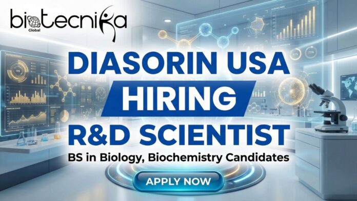 Research Jobs at Diasorin | Apply for the R&D Scientist Position Now!