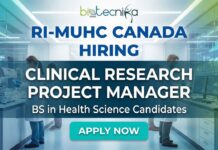 Clinical Research Jobs at Research Institute of the MUHC Canada | Apply for Clinical Research Project Manager role Clinical Research Project Manager at RI-MUHC Montreal – Health Science Career Opportunity