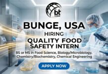 Food Science Internships at Bunge USA | Apply for Quality Food Safety Intern Role “Bunge Food Safety Intern – Food Science Internship Opportunity”