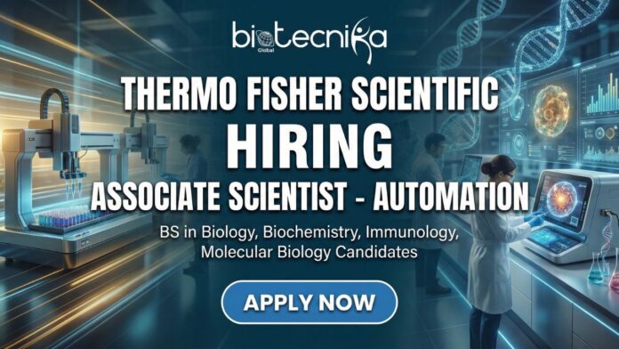 Thermo Fisher Scientific Associate Scientist job – Automation laboratory environment