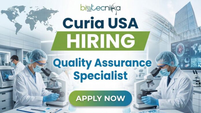 Curia Quality Assurance Specialist reviewing cGMP manufacturing operations in Springfield, MO