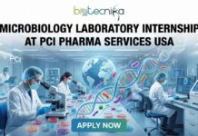 Internship Opportunity at PCI Pharma Services USA | Apply now Microbiology Laboratory Internship at PCI Pharma Services Rockford Illinois laboratory environment