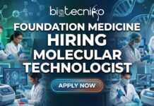 Life Sciences Jobs at Foundation Medicine USA | Apply for Molecular Technologist Role Molecular Technologist I job opening at Foundation Medicine – full-time onsite laboratory role in USA