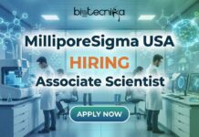 Scientist Job Opening at MilliporeSigma USA | Apply now MilliporeSigma Associate Scientist 2 Job in Rockville – Hands-on laboratory career opportunity