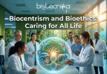 Biocentrism and Bioethics: Foundations of a Life-Respecting Worldview Illustration showing biocentrism and bioethics supporting environmentalism and Deep Ecology