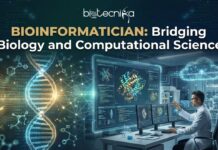 Bioinformatician: Bridging Biology and Computational Science A bioinformatician analyzing data to solve biological problems using computers career in bioinformatics