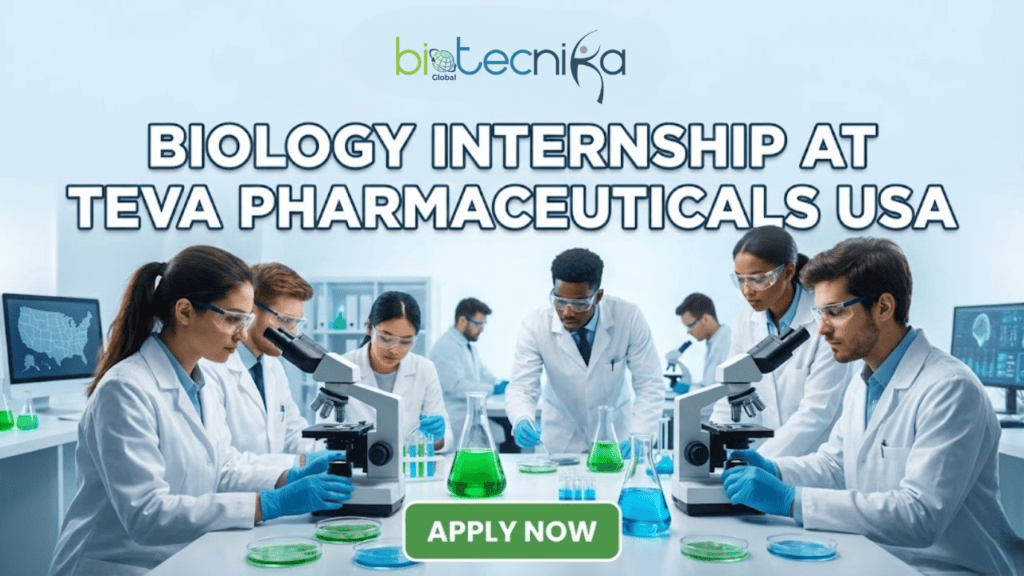 Biology Internship at Teva Pharmaceuticals | Internships in USA