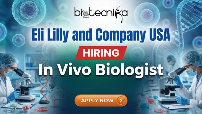 In Vivo Biologist job at Eli Lilly and Company in San Diego working on immunology research