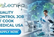 Quality Control Associate I Job in USA – Launch Your Career with Cook Medical Quality Control Associate I job at Cook Medical regenerative medicine laboratory