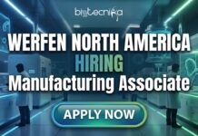 Biological Sciences Manufacturing Job at Werfen North America | Apply now Manufacturing associate working in Werfen North America diagnostic manufacturing laboratory