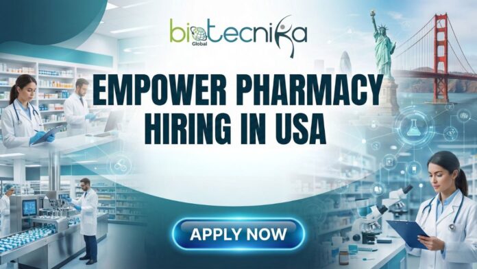 Empower Pharmacy Quality Operations Technician job in Houston, TX – ensuring safety, compliance, and excellence in compounding operations.