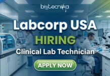 Lab Technician Job Opening at Labcorp USA | Biology Apply Now Entry-level Clinical Lab Technician job at Labcorp, San Francisco – molecular diagnostics and lab operations opportunity.