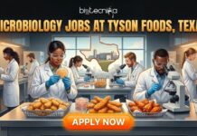 Openings for Microbiology Jobs at Tyson Foods, Texas | Join for the Microbiologist Role! Openings for Microbiology Jobs at Tyson Foods, Texas | Join for the Microbiologist Role!