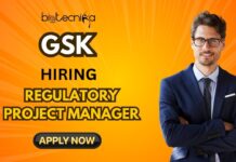 Latest Biotechnology Jobs at GSK in Multiple Locations around the Globe | Don’t Miss it! Latest Biotechnology Jobs at GSK. Apply for the Regulatory Project Manager Role