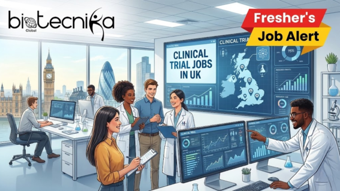 Fresher's Job Alert Clinical Trial Jobs at Thermo Fisher Scientific UK. A featured image with the 