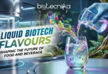 Liquid Biotech Flavours: Shaping the Future of Food and Beverage Liquid biotech flavours being added to food and beverage products, showcasing natural and innovative liquid flavours.