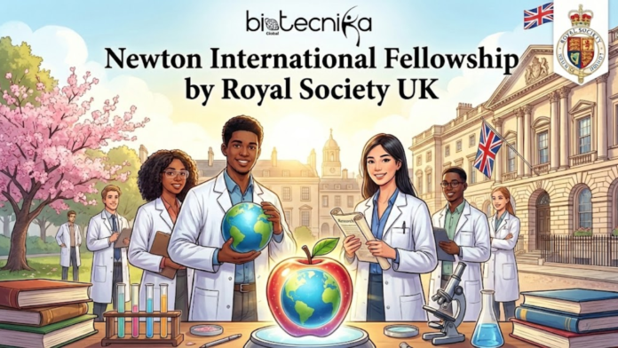 Newton International Fellowship 2026 Royal Society UK Fellowship. An inspiring featured image for the 