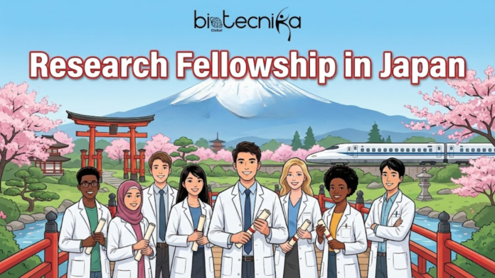 Research Fellowship in Japan. An illustration for a 