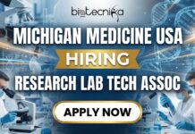 Research Jobs at Michigan Medicine USA | Apply now Research laboratory technician job at Michigan Medicine Medical School Ann Arbor