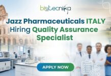 Exciting Quality Assurance Specialist Opportunity at Jazz Pharmaceuticals – Italy “Quality Assurance Specialist at Jazz Pharmaceuticals – Career opportunity in Villa Guardia, Italy for pharmaceutical quality assurance professionals”