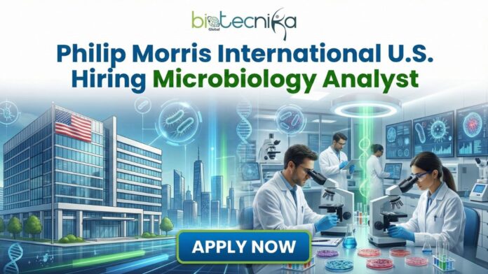 Microbiology Analyst job in USA at Philip Morris International laboratory in Owensboro Kentucky