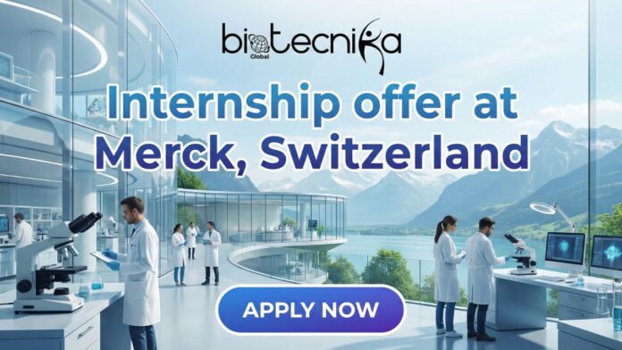 Biotechnology internship at Merck in Cell Banking with GMP laboratory experience in Switzerland