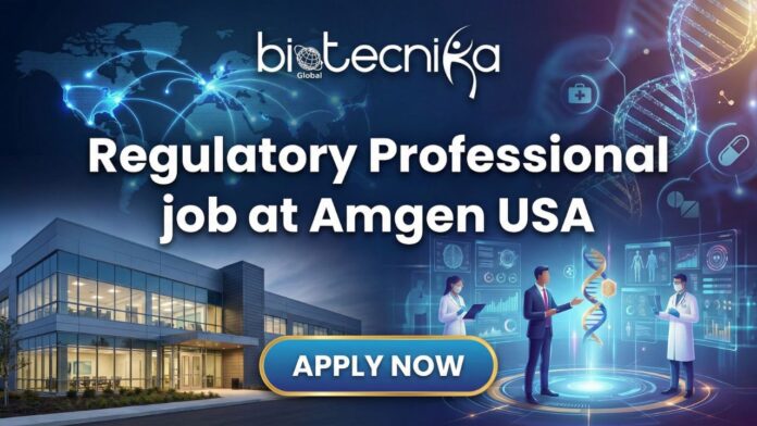 United States Regulatory Professional life sciences job at Amgen USA – remote regulatory affairs career opportunity