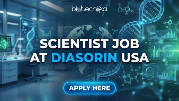 DiaSorin Process Scientist I – Entry-level scientist job in diagnostics lab, reagent formulation, and quality control.