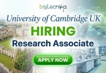 Research Job Opening at University of Cambridge UK | Apply now Research Associate at University of Cambridge conducting Campylobacter genomics and food safety research