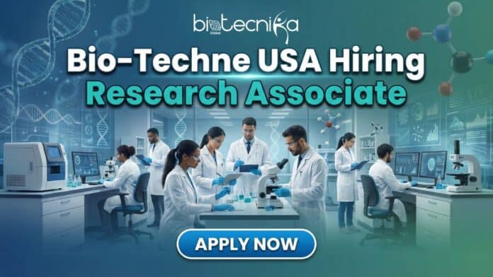Research Associate in Protein Purification lab at Bio-Techne, hands-on lab work and career growth in a life sciences research job.