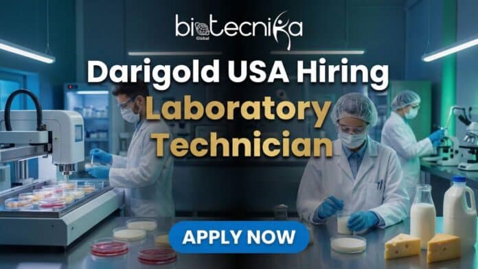 Darigold Laboratory Technician performing product testing in Seattle laboratory – laboratory job opportunity