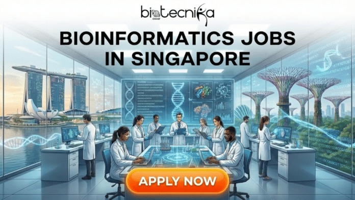 Bioinformatics Jobs in Singapore Don’t Miss This Scientist Role at Oxford Nanopore. A professional recruitment banner for Biotecnika Global titled