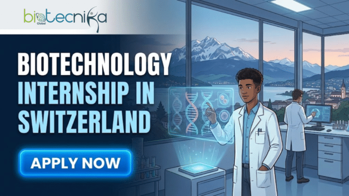 Biotechnology Internship in Switzerland | Merck Hiring Now. A featured image for a job posting titled