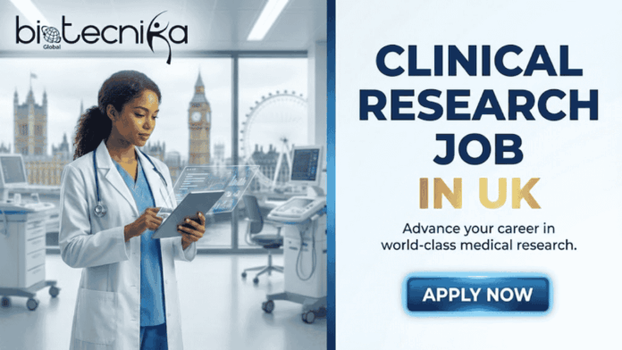 Clinical Research Job in UK ICON plc Hiring Life Science Candidates A promotional graphic with the