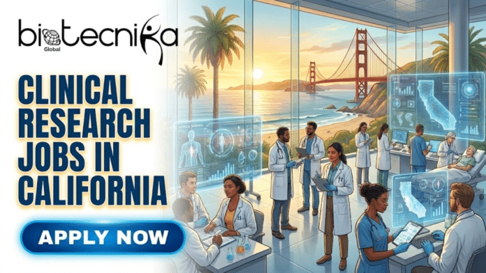 Clinical Research Jobs in California Latest Job Opening in USA. A featured image for job listings, titled