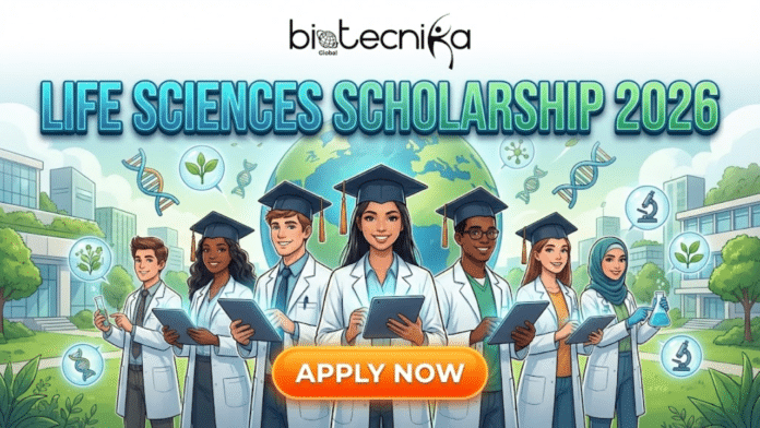 Life Science Scholarship For Biology Student | Can’t Ignore in 2026. A promotional banner for the