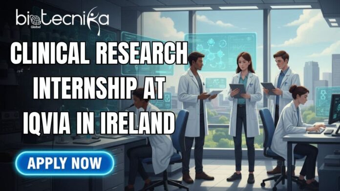 Paid Clinical Research Internship at IQVIA in Ireland. Apply for the Clinical Research Intern Role at IQVIA Careers in Ireland.