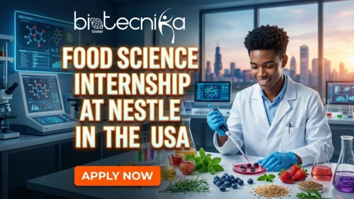 Latest Food Science Internship at Nestlé in the USA. Apply for the Research Assistant Role at Nestlé Careers in the USA.