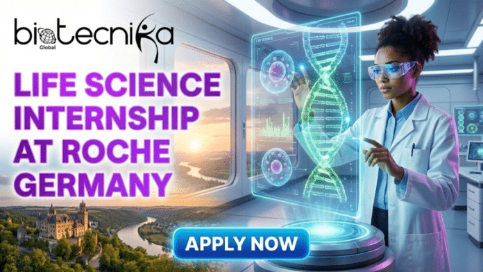 Life Science Internship in Germany Earn Upto €2,268 Monthly at Roche. Gemini said A featured image for a job advertisement titled